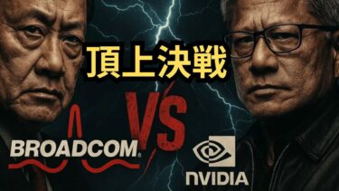 【頂上決戦】「エヌビディアvsブロードコム！」あらゆる半導体銘柄がAI業界へ本格参入！100兆円市場の勝者は誰だ！