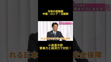 令和の枢軸国に負けない軍事力と経済力を！ #小泉進次郎 #自民党総裁選