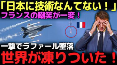 【海外の反応】「日本に戦闘機の技術なんてあるわけない！」と笑ったフランス――一撃でラファール撃墜、世界が凍りついた！