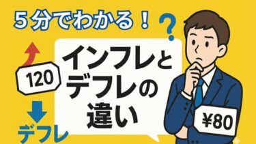 5分でスッキリ！インフレとデフレの正体｜あなたの生活に起きている変化とは？