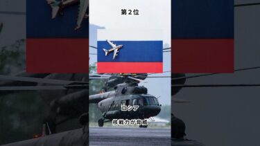 世界最強の軍事力TOP3と日本の実力