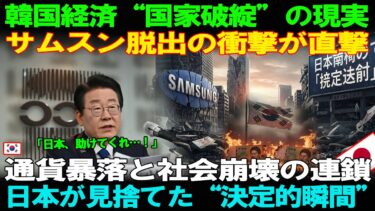 【海外の反応】韓国通貨暴落の瞬間、日本が“支援停止”を選んだ理由
