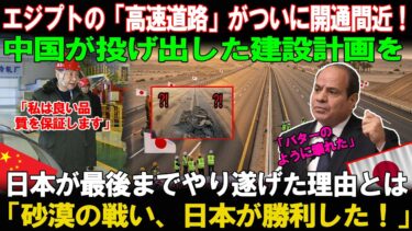 【海外の反応】中国が投げ出し日本が完成 エジプト高速道路の衝撃の結末