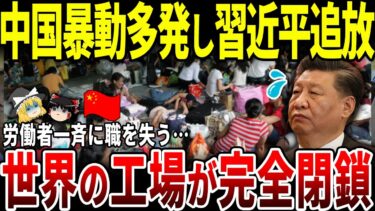 【ゆっくり解説】中国工場がヤバすぎる！破産・失業…経済崩壊で暴動多発。