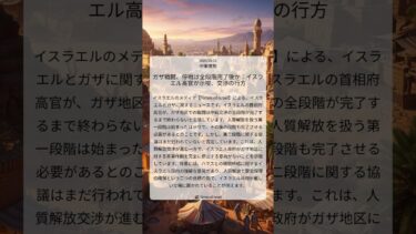 ガザ戦闘、停戦は全段階完了後か：イスラエル高官が示唆、交渉の行方｜Times of Israel｜2025/10/16｜中東情勢
