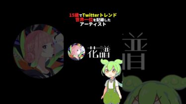15歳でTwitterトレンド世界1位を記録したアーティスト