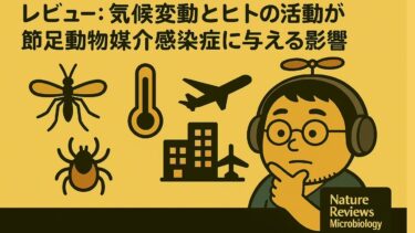 【医療者向け・音声のみ】レビュー:気候変動とヒトの活動が節足動物媒介感染症に与える影響 Nat Rev Microbiol