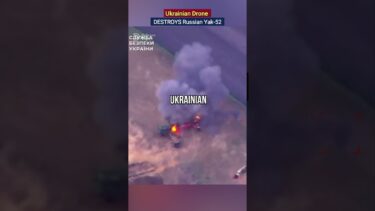 Ukrainian Drone DESTROYS Russian Yak-52! #UkraineWar #RussianLosses