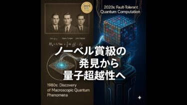 ノーベル賞級の発見から量子超越性へ:超伝導量子ビット40年の進化と誤り訂正への道