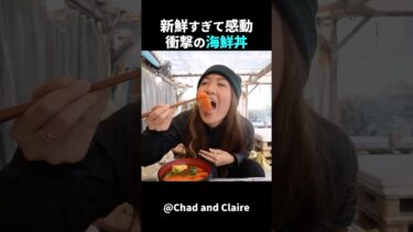 【海外の反応】外国人夫婦は、日本の海鮮丼に感動しました!#外国人のリアクション #日本の凄さ #日本文化 #日本観光 #日本グルメ #驚きのニッポン