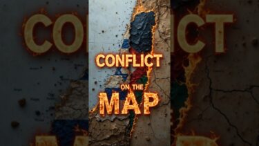 The Israeli-Palestinian Conflict Explained on a Map 🗺️🔥 #IsraelPalestine