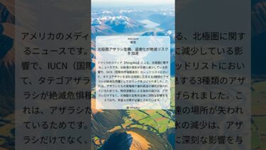 北極圏アザラシ危機、温暖化が絶滅リスクを加速｜Mongabay｜2025/10/24｜環境