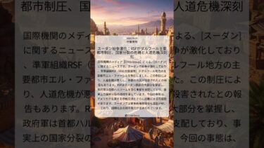 スーダン紛争激化：RSFがダルフール主要都市制圧、国家分裂の危機と人道危機深刻化｜Crisis Group｜2025/10/29｜中東情勢