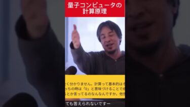 量子コンピュータの計算原理について #ひろゆき #ひろゆき切り抜き #ニッポンのひろゆき #切り抜き #量子コンピューター