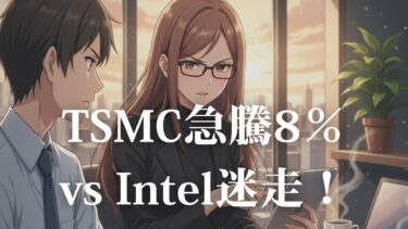 TSMC急騰8%vs Intel迷走!半導体覇権争いと米政府停止の衝撃
