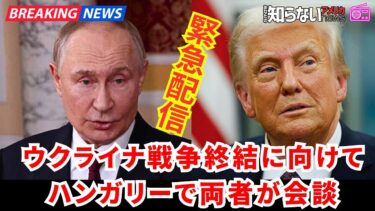 【緊急配信】トランプ大統領は、ロシアとウクライナの戦争を終わらせることを願って、ハンガリーでウラジーミル・プーチン大統領と会談する予定【10月17日（金）あさ早】