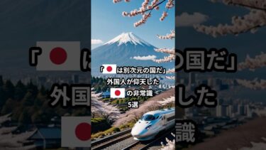 【海外の反応】世界が驚愕した日本の非常識5選【日本賞賛】