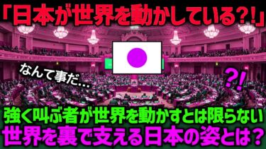 【海外の反応】「我々は、日本を過小評価していた…」強く叫ぶ者が世界を動かすとは限らない!世界を裏で支える日本の姿とは?