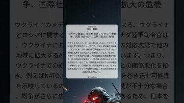 元カナダ陸軍司令官が警告：ウクライナ戦争、国際社会の対応次第で拡大の危機｜Ukrinform｜2025/11/09｜戦争・軍事