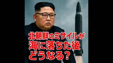 北朝鮮のミサイルが海に落ちた後どうなる？
