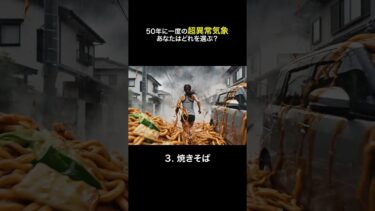 50年に一度の超異常気象、あなたはどれを選ぶ？ #とろけるASMR #aiasmr #oddlysatisfying #shorts