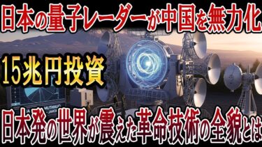 日本の量子レーダーが配備決定！中国15兆円投資を無力化！玉川大学発・世界が震えた革命技術の全貌！