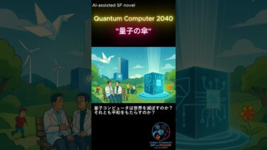 【AI支援SF小説】Quantum Computer 2040 “量子の傘” #shorts #quantumcomputer #量子コンピュータ