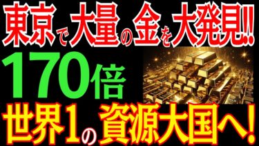 東京で大量の金を発見！ゴールドラッシュで日本が世界一の資源大国に！？