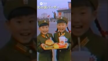 〔不謹慎？〕北の国（北朝鮮)バーガー 火星号セット #sora2 #架空CM #北朝鮮 #火星砲   #金正日 #金正恩  #shorts #ai生成