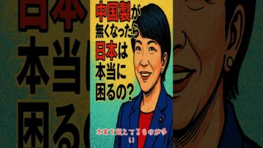 中国製が日本から消えたら…困る？【高市早苗非公認チャンネル】　＃高市総理大臣　＃台湾有事　＃習近平　＃世界の中心で咲き誇る日本　＃外交　＃中国製　＃Short