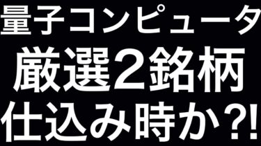 量子コンピュータ関連銘柄２選 テンバガーなるか⁈ 株価爆発前に仕込む