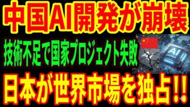 【中国崩壊】AIチップ開発で大失敗！日本企業が世界独占…