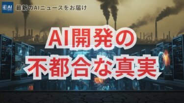 AIブームの影で進む気候危機：データセンターが突きつける不都合な真実