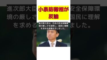 小泉進次郎、衆院予算委での衝撃反論にネット騒然！ #反応集 #Shorts #小泉進次郎 #田村智子 #自衛隊 #武力行使 #安全保障