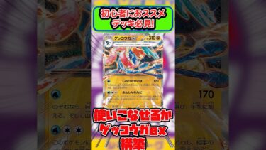 海外で評価バクアゲのゲッコウガexが日本でも評価爆上げ #リザードンex #メガゲッコウガ  #ポケカ  #pokemontcg #shorts