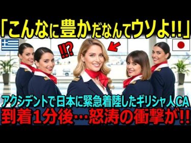 【海外の反応】「日本に緊急着陸！？大丈夫なの！？」緊急着陸で成田空港に立ち寄ったギリシャ航空CA「日本がこんなに豊かだなんて嘘よね？…」成田空港で見た驚きの光景とは？【日本賞賛】