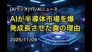 [AIラジオ] IT/AIニュース AIが半導体市場を爆発成長させた真の理由 2025/11/09
