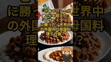 【海外の反応】【衝撃】『日本のカレーがインドを超えた』『ピザでイタリアに勝った』世界中の外国人が母国料理で白旗！？『これは認めるしかない』と6カ国で大論争！【海外の反応】