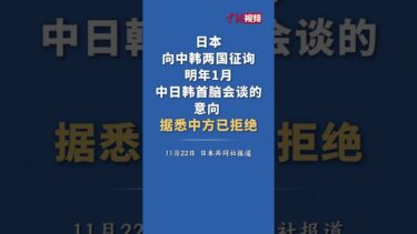 #中国 #china #外交部 #日本 据日本共同社报道，日本向中韩两国征询明年1月中日韩首脑会谈的意向，据悉中方已拒绝。 #首脑会谈 #韩国