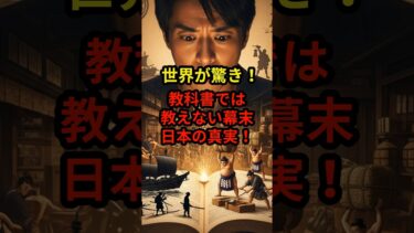 【海外の反応】世界が驚き！教科書では教えない幕末日本の真実！