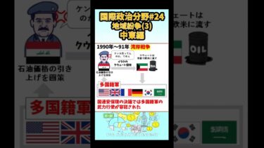 【国際政治分野】#24地域紛争(3)中東編
