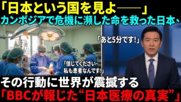 【海外感動ストーリー】日本はカンボジアを許すつもりはない。フランス放送局が緊急特別生中継を編成。