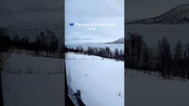 Isn’t climate change occurring?🤔🇳🇴🥹❄️ #norge #norway #travel #europe #snow