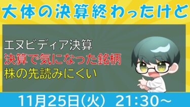 【株雑談】相場全体感と半導体動向・決算気になった日本株銘柄【半導体以外も】