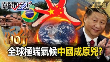 巴西花2000億「炸開亞馬遜上游」討好中國！？氣候峰會成破壞環境大會「一年燒760公頃森林」釀全球極端氣候！？【關鍵熱話題】-張炤和