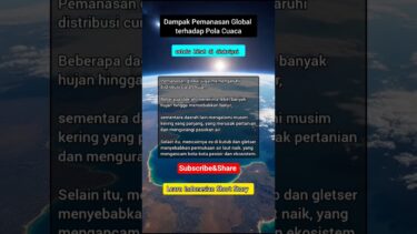 Dampak Pemanasan Global terhadap Pola Cuaca. #shorts #cuacaglobalwarming