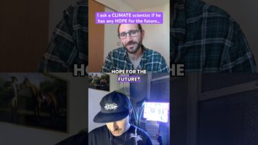 I ask a climate scientist if he has any hope for the future… #climatechange