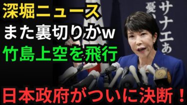 高市早苗政権の決断：竹島挑発に日本はどう動くのか？