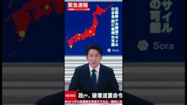 緊急速報です。北朝鮮から大量のミサイルが飛んできた。終わった。
