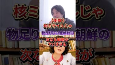 衝撃！核じゃ足りない北朝鮮の新戦略がヤバすぎる#ひろゆき#片山さつき